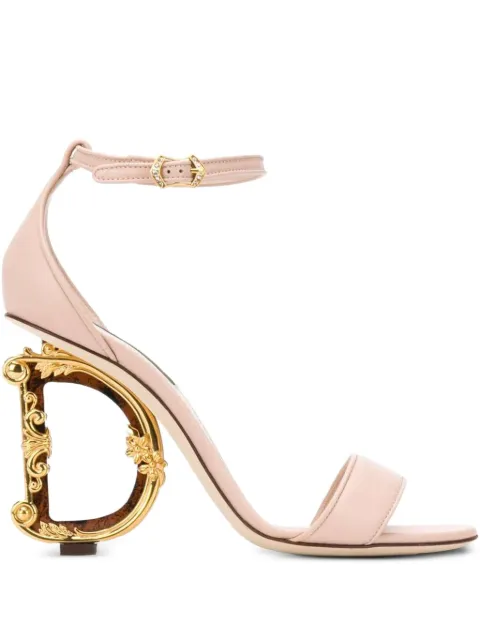 Dolce & Gabbana Keira baroque heel sandals Pink CR0739AV967