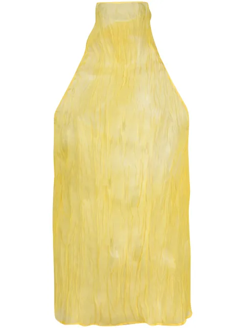 Ellery halterneck sleeveless blouse Yellow 20096724008