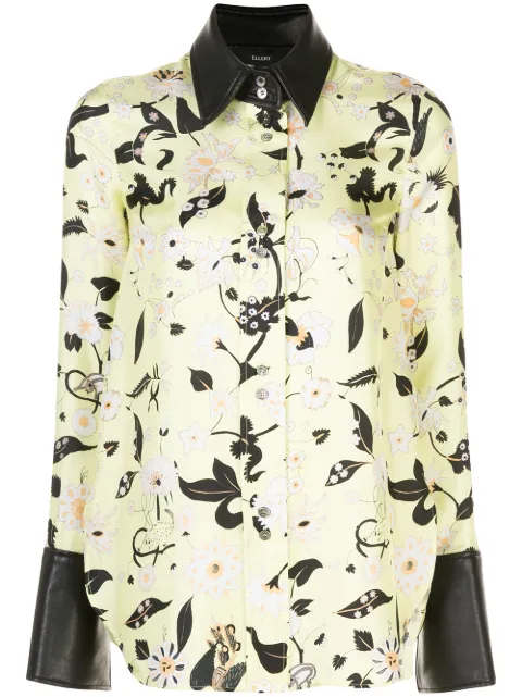 Ellery floral print blouse Yellow 2004328J945