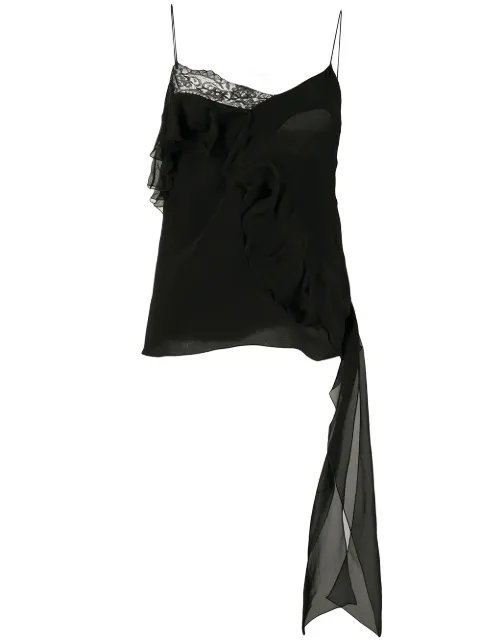 Faith Connexion asymmetric strappy top Black W1732T00080