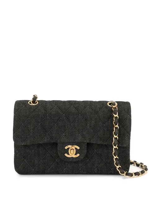 CHANEL Pre-Owned double flap shoulder bag Black 5678163