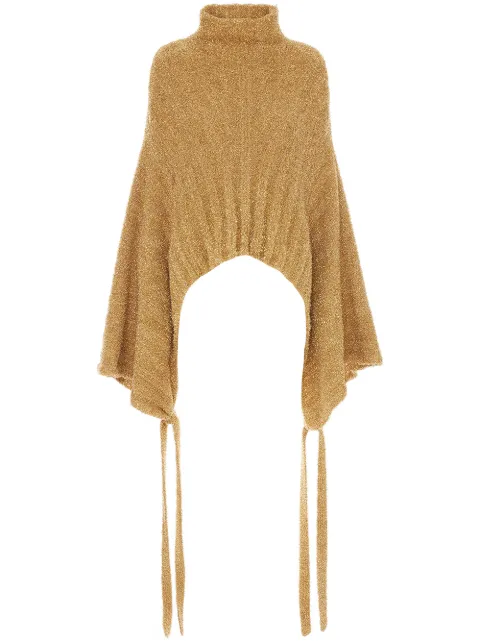 JW Anderson kimono-sleeve knitted jumper Gold KW0066YN0050120