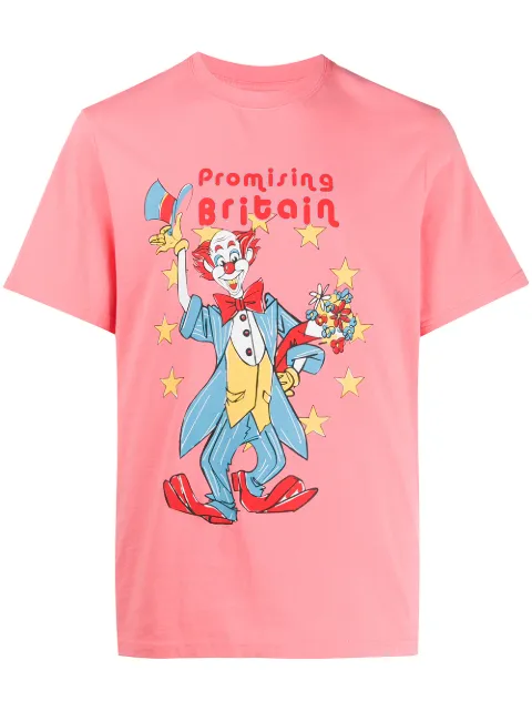 Martine Rose Promising Britain cotton T-shirt Pink MRSS20639