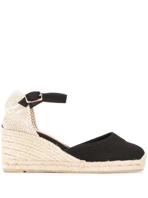 Castañer mid wedge heel espadrilles Black 020977