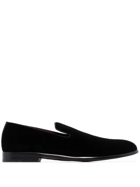 Dolce & Gabbana classic velvet slippers Black A50332A6808