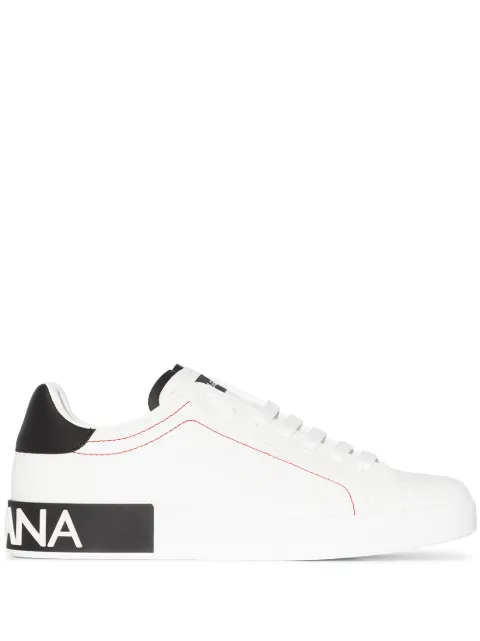Dolce & Gabbana Portofino leather sneakers White CS1760AH526