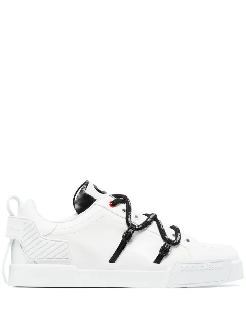 Dolce & Gabbana Portofino patent leather sneakers White CS1783AJ986