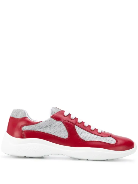 Prada low-top flatform sneakers Red 4E3400FG0006GWF0J3Y