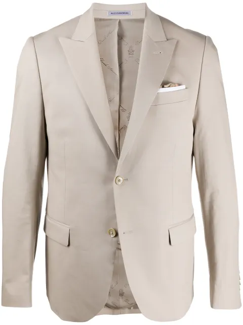 Daniele Alessandrini classic tailored blazer Neutrals G3108N8894000