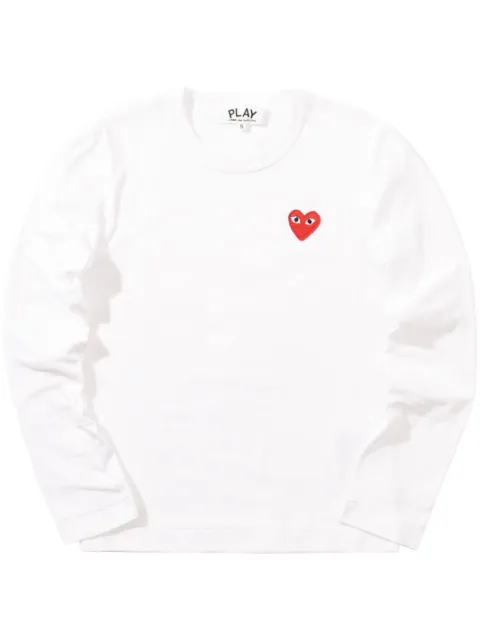 Comme Des Garçons Play logo-patch T-shirt White AZT117051