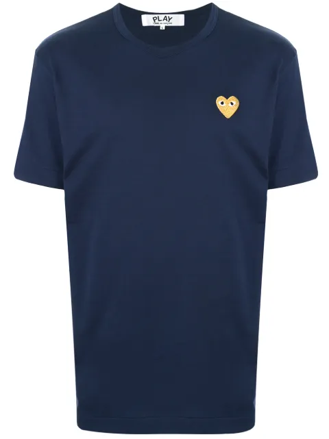 Comme Des Garçons Play embroidered logo T-shirt Blue P1T216