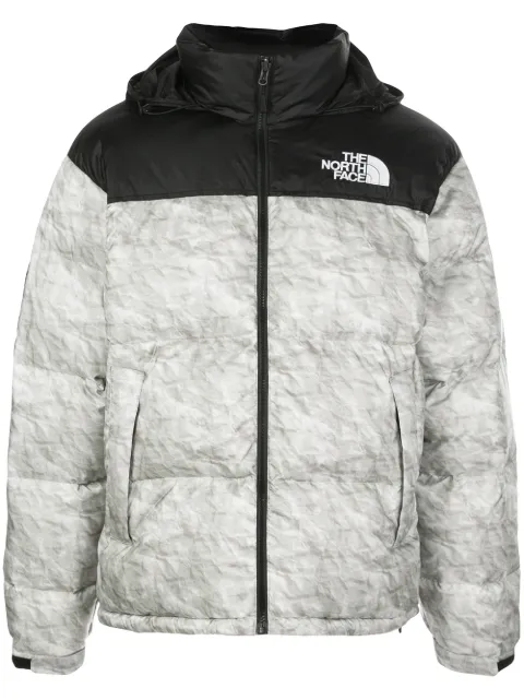 Supreme x The North Face Nuptse paper-print jacket Grey SU8481