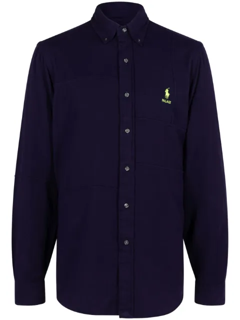 Palace x Ralph Lauren B.D. Pieced flannel shirt Purple 710420696002