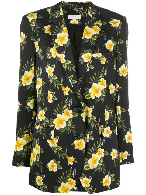 Michael Michael Kors floral single-breasted blazer Black MH91EXKDFA