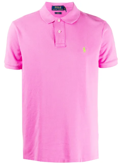 Polo Ralph Lauren slim-fit polo shirt Pink 710795080032