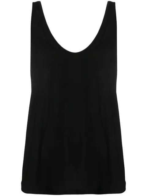 Rick Owens scoop neck tank top Black RP20S1100JS
