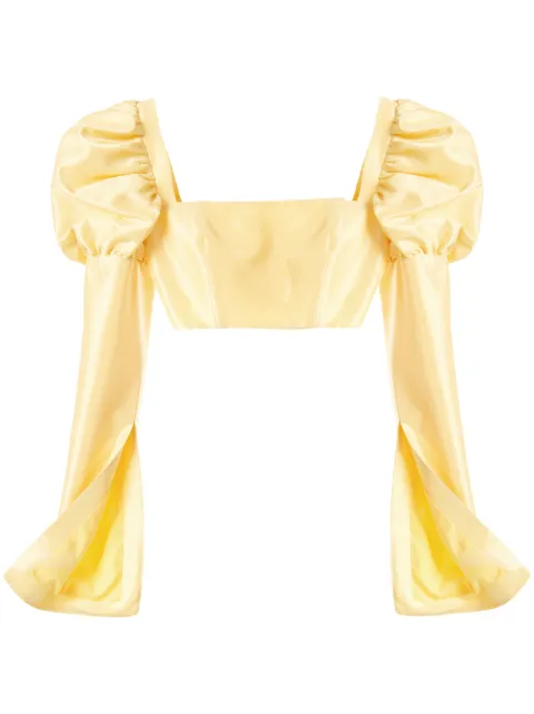 Macgraw Canary crop blouse Yellow AV35Y