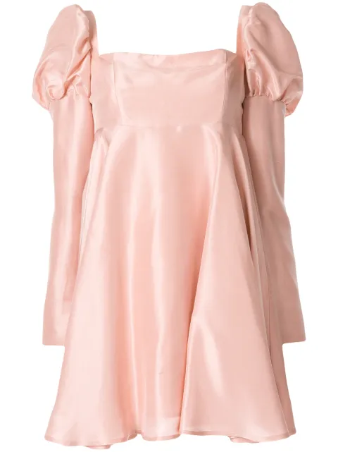 Macgraw Romantic silk short dress Pink AV28P