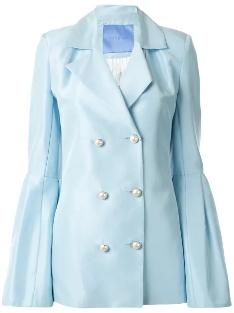 Macgraw silk wing blazer Blue AV015BU