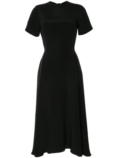 Macgraw bow-fastened midi dress Black AV010BK