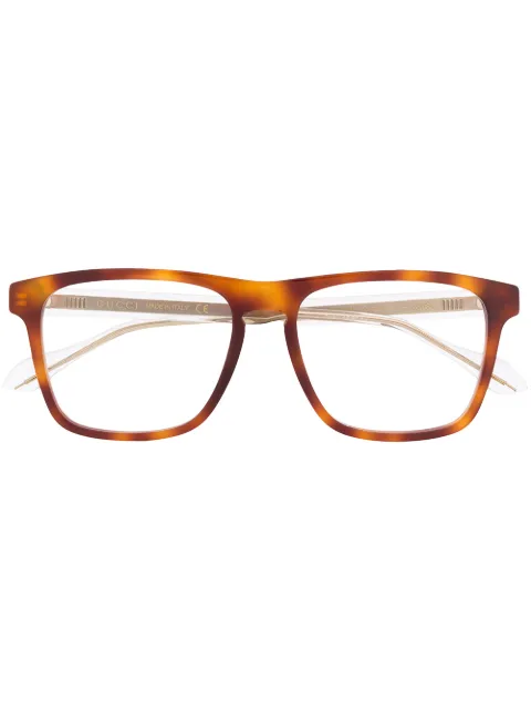 Gucci Eyewear square frame glasses Brown GG0561O002