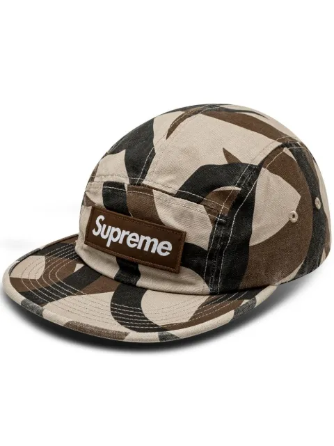Supreme military-print camp cap Brown SU7830