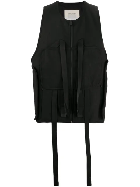 1017 ALYX 9SM strap-detail bullet vest Black AAMOU0118FA01
