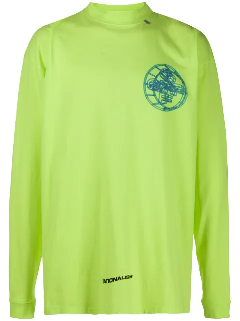 Off-White Rationalism logo print sweatshirt Yellow OMAB032R201850036288