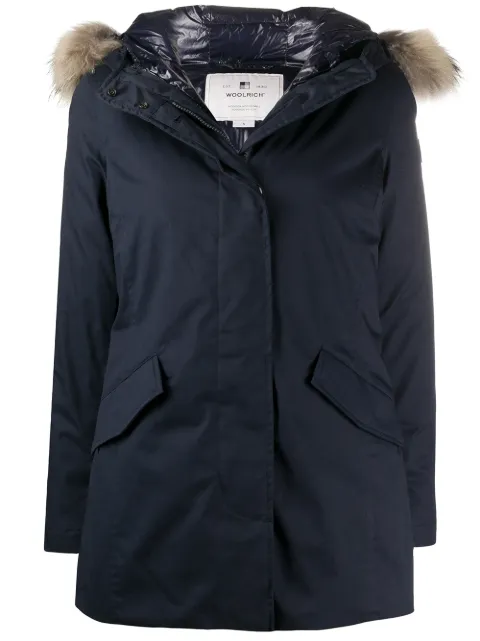 Woolrich padded parka coat Blue WWOU0258FRUT1974