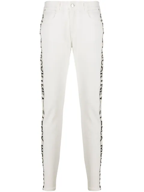 Stella McCartney logo tape skinny jeans White 372773SNH579110