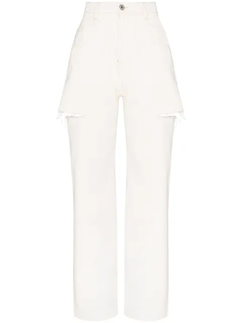Maison Margiela denim jeans with slash details White S51LA0106S47399
