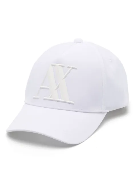 Armani Exchange monogram-plaque cap White 954079CC518