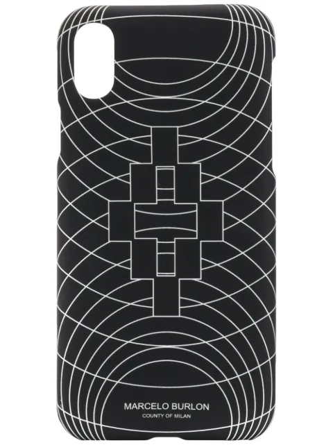 COUNTY OF MILAN Wireframe iPhone XS case Black CMPA014R20MAT0101001