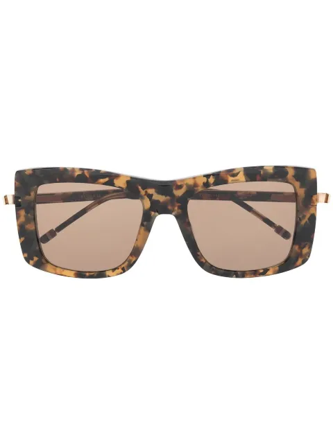 Thom Browne Eyewear TB419 square frame sunglasses Brown TBS419