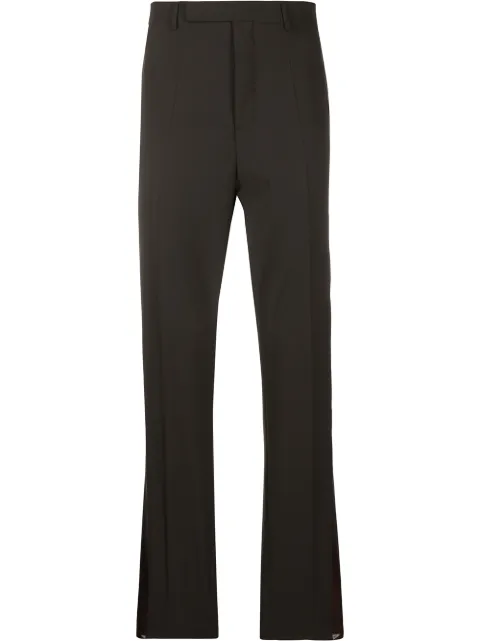 Rick Owens concealed front trousers Brown RU20S7374WACE