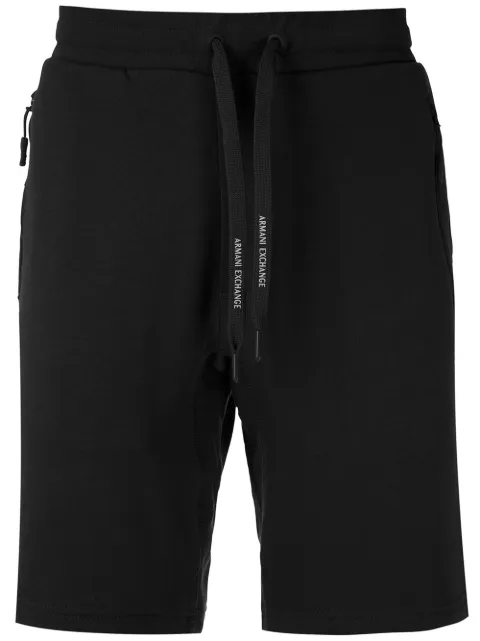 Armani Exchange drawstring track shorts Black 8NZS75ZJKRZ