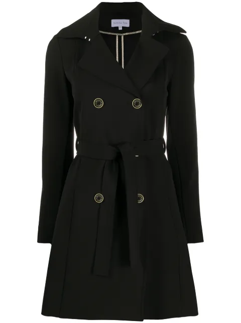 Patrizia Pepe double breasted trench coat Black CS0188A2AW