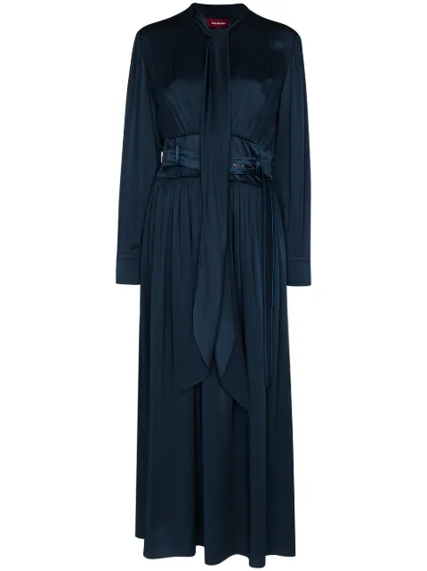 Sies Marjan Faye belted midi dress Blue 16KO5276U4681