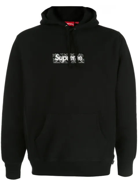 Supreme bandana Box Logo hoodie Black SU8357