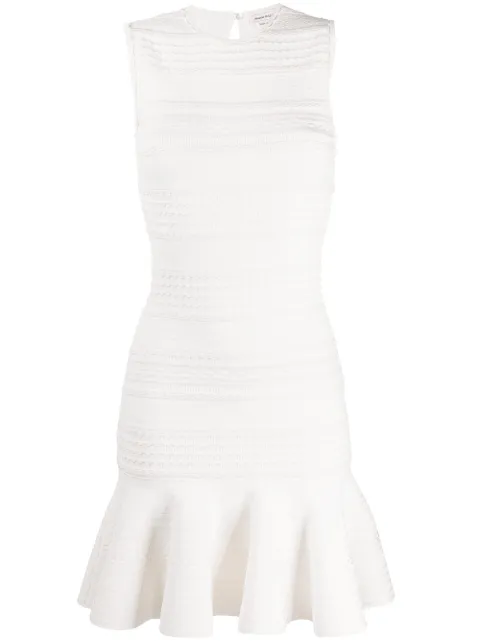 Alexander McQueen scalloped knitted dress White 610719Q1AL3