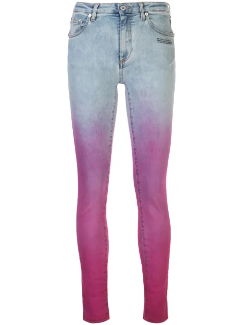 Off-White faded pink jeans Blue OWYA003R20H300977128