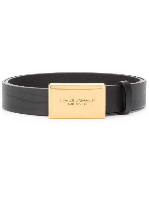DSQUARED2 engraved logo buckle belt Black BEM024412900001