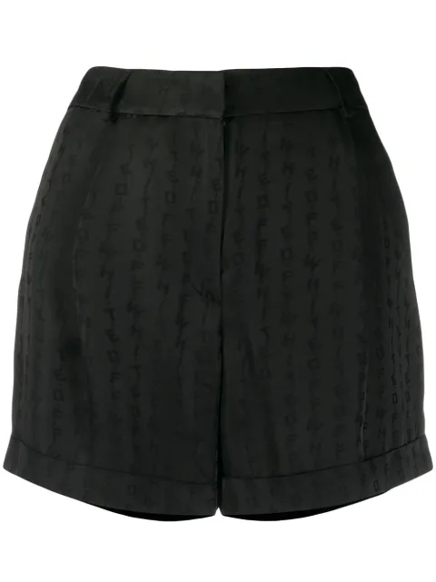 Off-White tone-on-tone logo shorts Black OWCB027R20C860681000