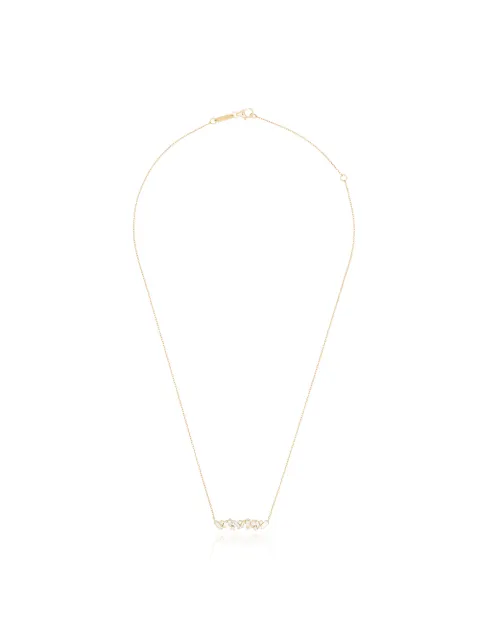 Suzanne Kalan Sparkler Bar 18kt yellow gold diamond necklace Gold BAP464YG