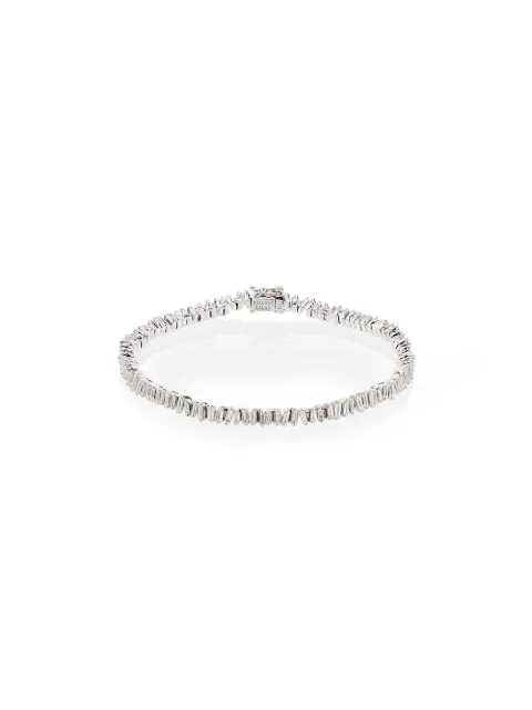 Suzanne Kalan 18kt white gold diamond mini tennis bracelet Silver AKB348WG