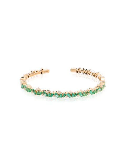 Suzanne Kalan 18kt yellow gold Fireworks emerald frenzy bracelet Gold AKB314YG