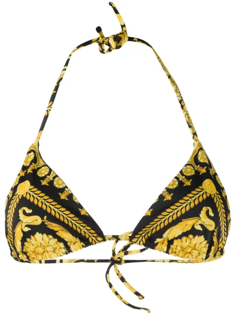 Versace Barocco bikini top Yellow ABD08006A232992