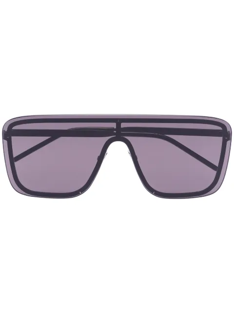 Saint Laurent Eyewear tinted shield sunglasses Black SL364MASK