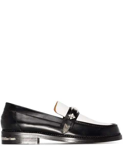 Toga Virilis two-tone buckled loafers Black FTVRMJ82619005