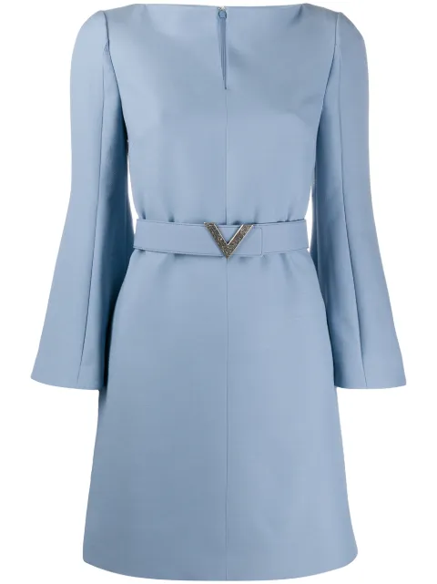 Valentino Garavani V belted dress Blue BVAPV21CF